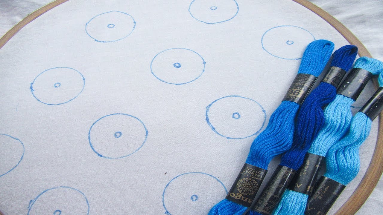 Hand Embroidery, All Over Design, All Over Embroidery Design for Dress