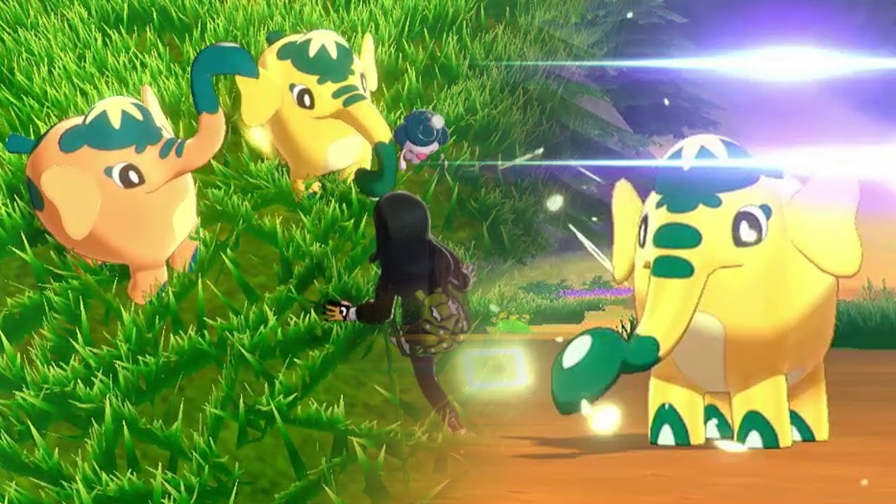 Catching a shiny Cufant in Sword/Shield