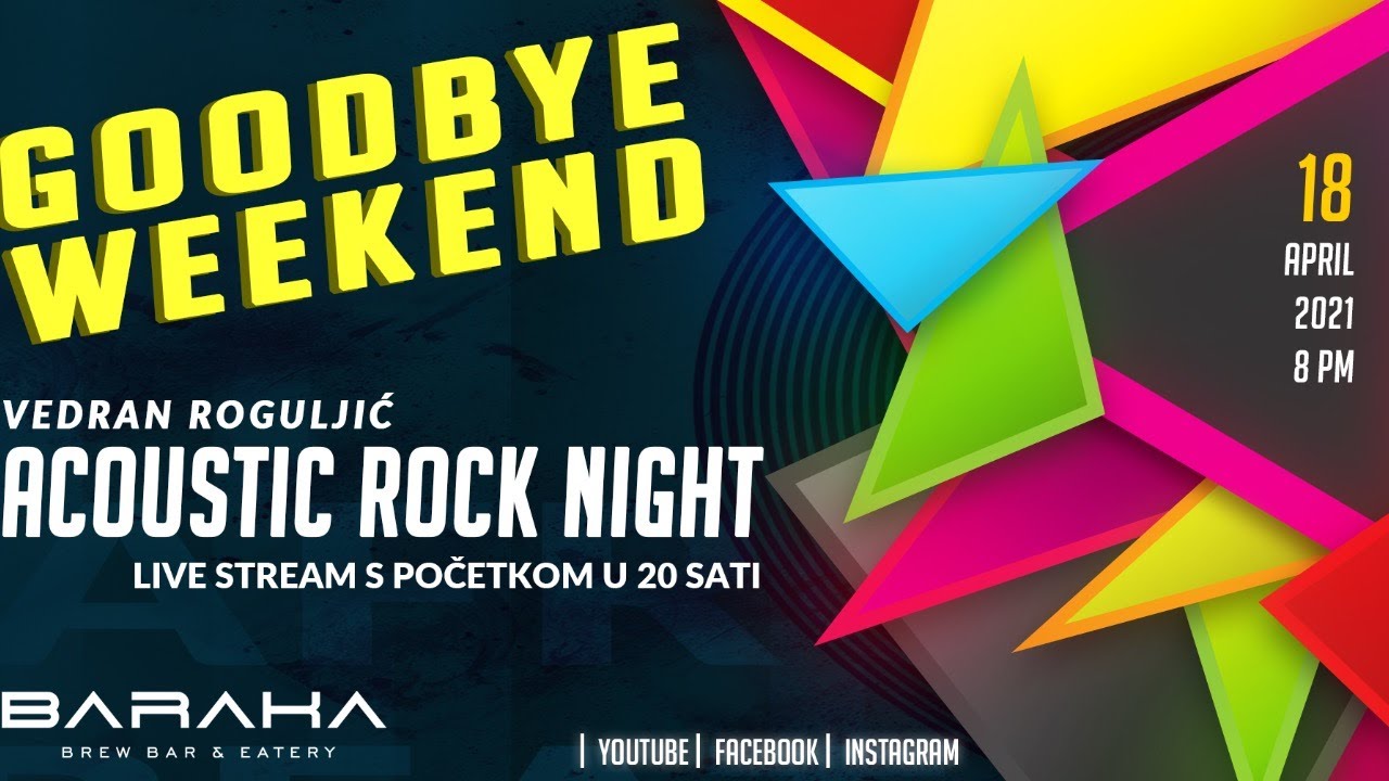 Goodbye Weekend - Acoustic Rock @ Baraka brew bar & eatery