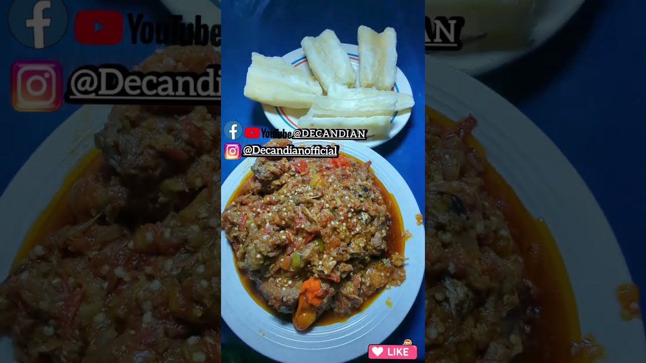 GARDEN EGG STEW WITH CASSAVA 😋😍RECIPE | BEST SIMPLIFY PROCESS ONLINE | BEST ORGANIC PRESENTATION ❤️