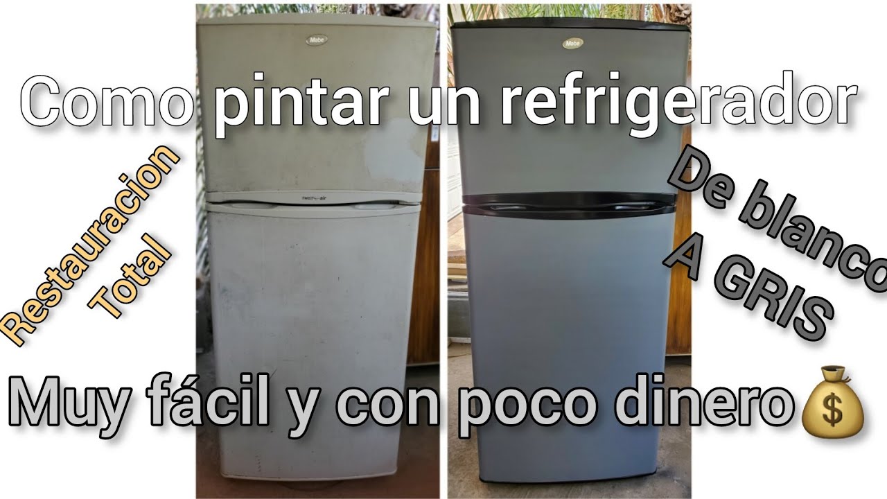 como PINTAR o RESTAURAR tu refri viejo - COMO NUEVO