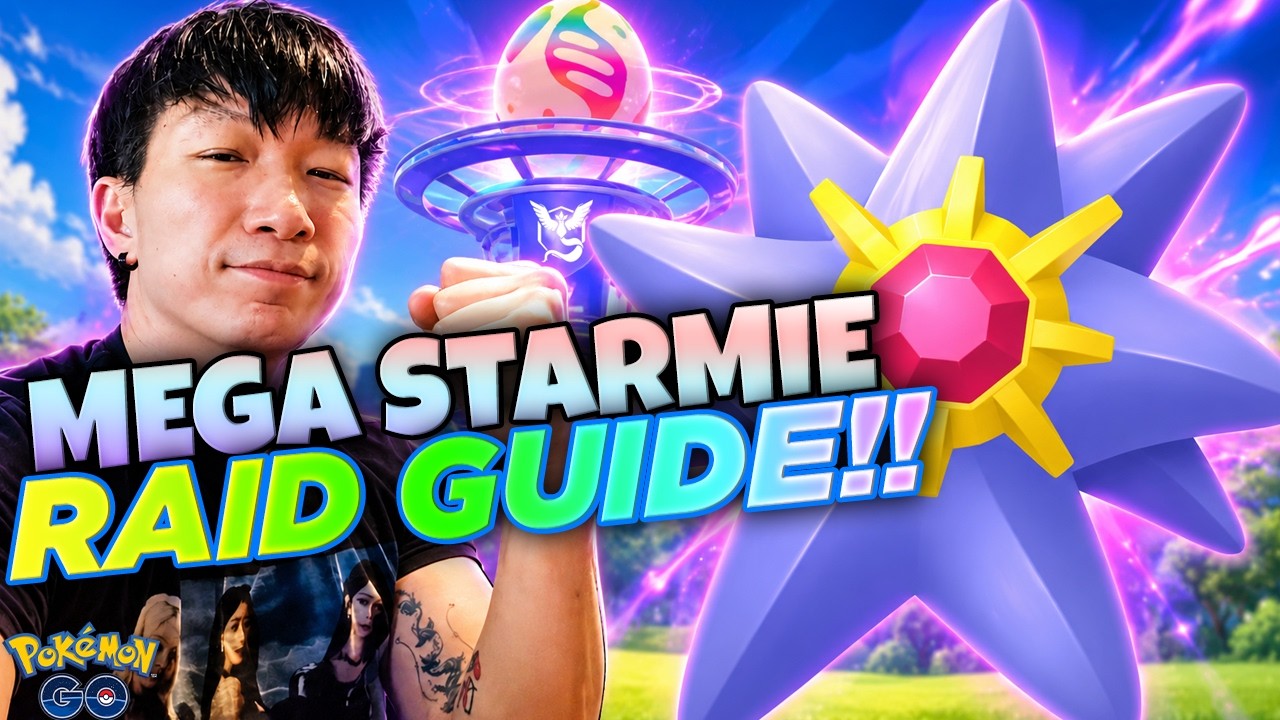 GET READY FOR MEGA STARMIE!!  Pok&eacute;mon GO Starmie Super Mega Raids Guide and Best Counters!