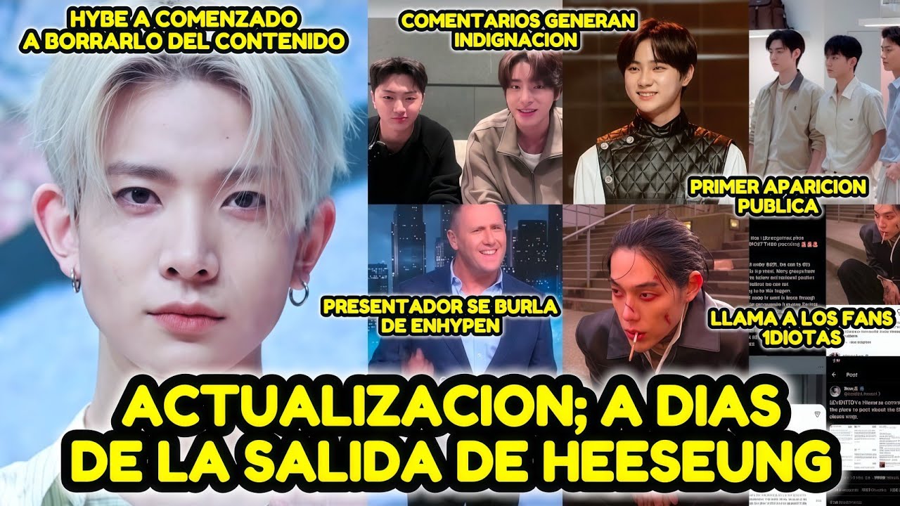 3) ACTUALIZACION; TODO LO QUE HA SUCEDIDO CON ENHYPEN TRAS LA SALIDA DE HEESEUNG