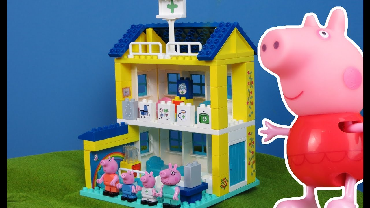 Peppa Wutz Spielzeuge deutsch: Neue Krankhaus & Krankenwagen Spielsachen f&uuml;r Kinder
