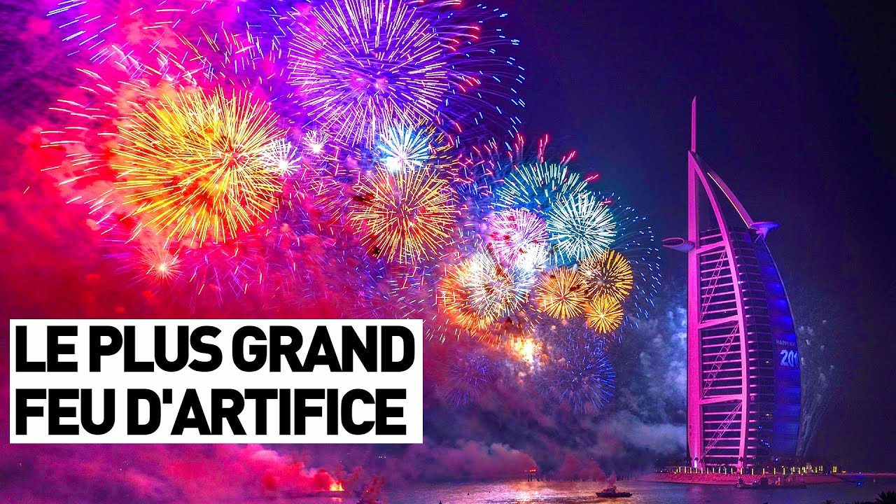 LE PLUS GRAND FEU D'ARTIFICE DU MONDE (Dubai)