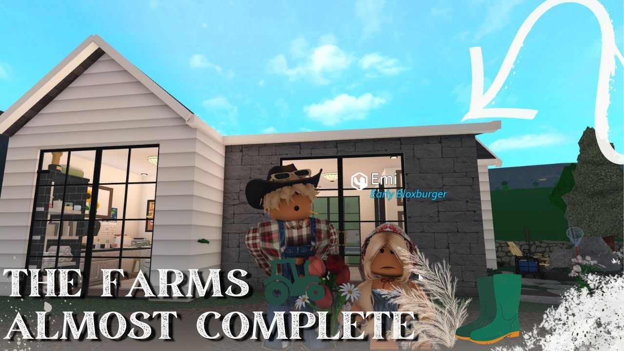 THE FARMS ALMOST COMPLETE!👨‍🌾 - Bloxburg Farm Speedbuild - Season 2, Episode 6