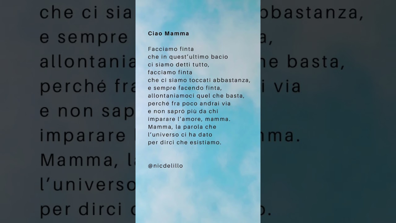 Poesia per le mamme che non ci sono pi&ugrave;