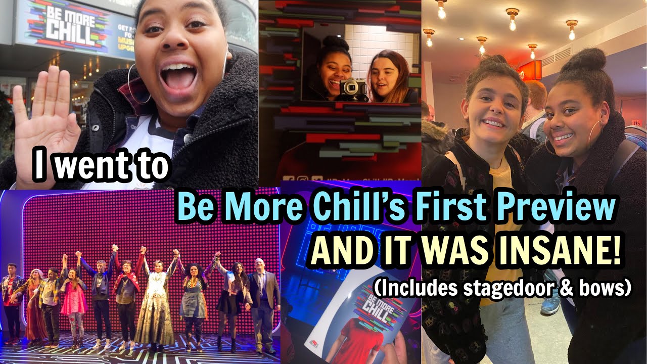 I WENT TO THE BE MORE CHILL FIRST PREVIEW IN LONDON!! includes bows, stagedoor & tears
