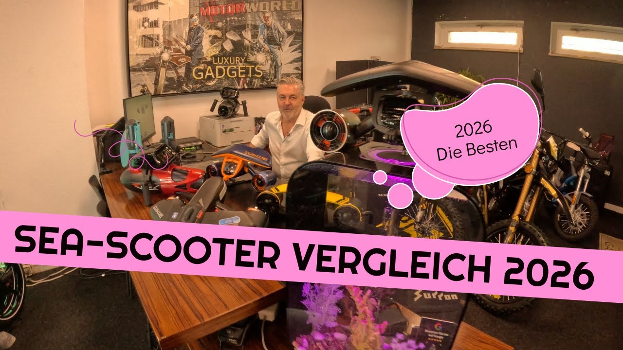 Tauchscooter Vergleich 2026 - Die besten MINI Sea & Divescooter