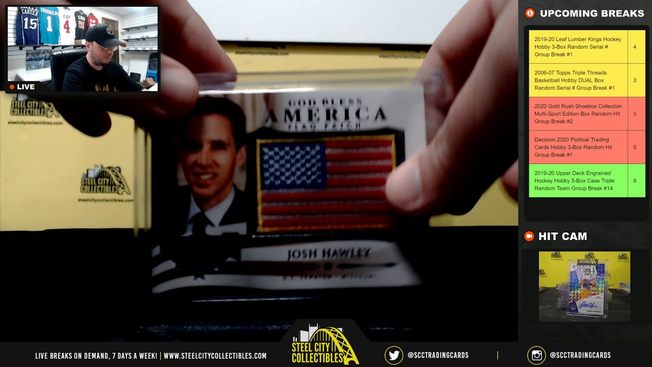 Decision 2020 Political Trading Cards Hobby 3-Box Random Hit Group Break #1