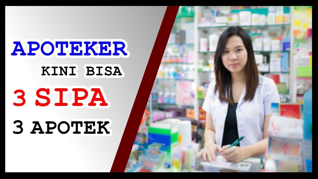 PASTI BISA !!! Sekarang APOTEKER Praktik di 3 Tempat - PERMENKES No.31 2016 Pasal 17
