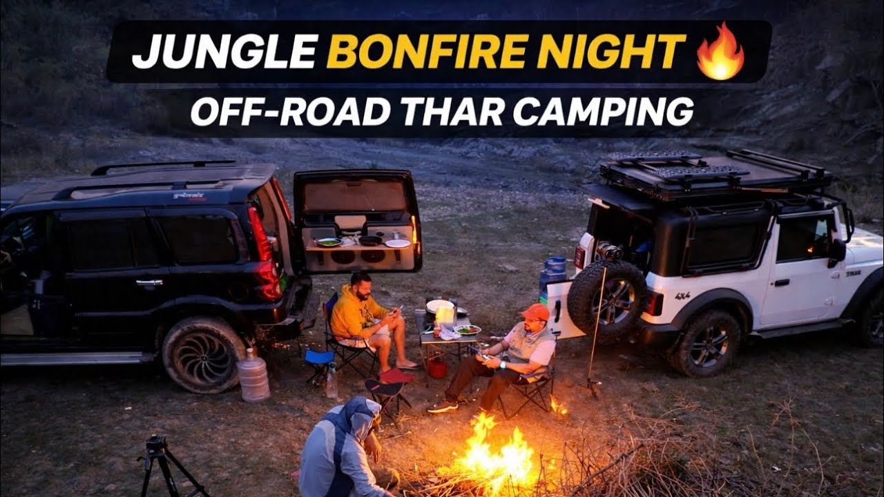 Raat 12 Baje Jungle Me Achanak Ye Awaaz 😰 | Thar 4x4 Camping🏕️🌳 | Camping In India