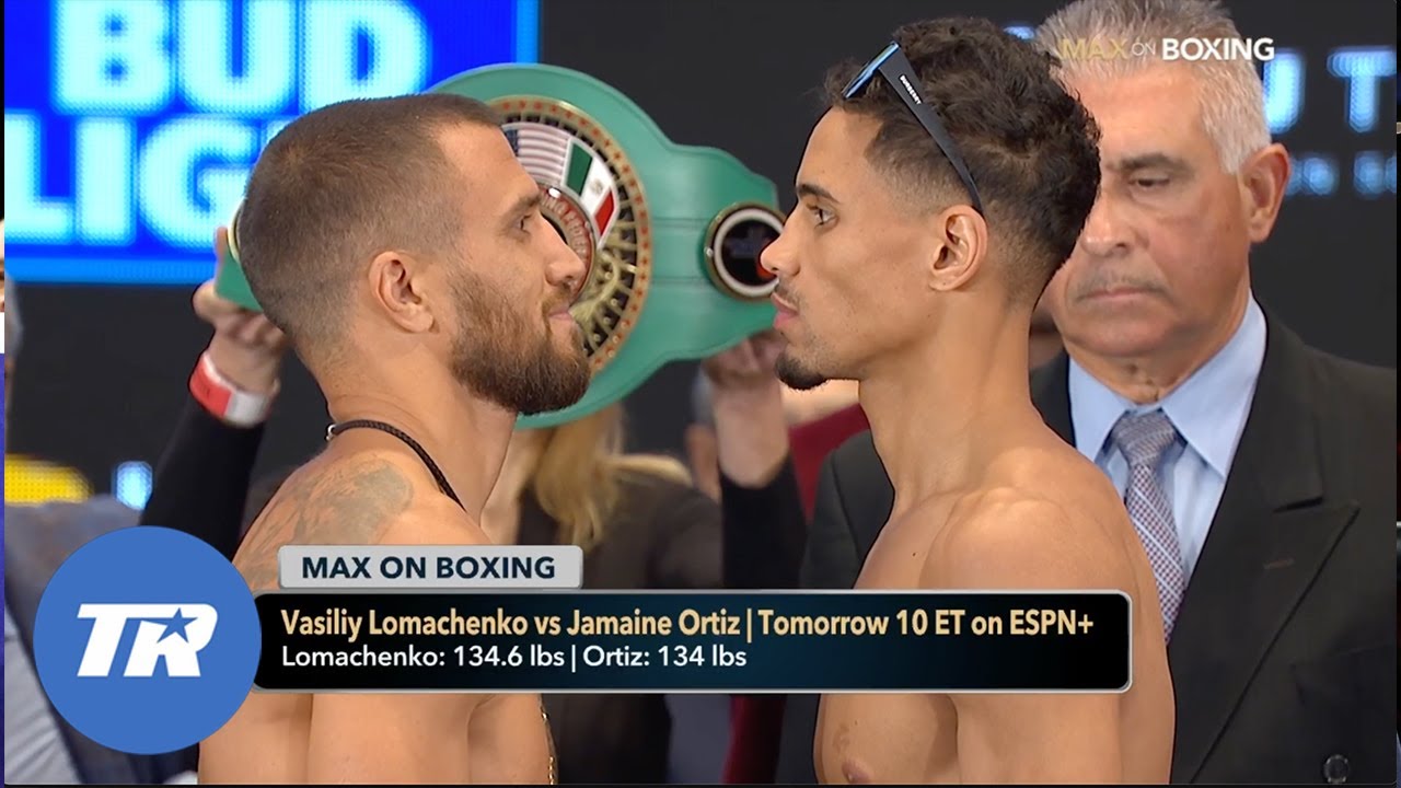 Vasiliy Lomachenko & Jamaine Ortiz Make Weight | Lightweight Showdown Set for Tomorrow Night ESPN+