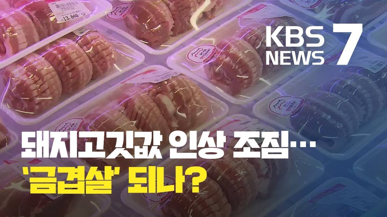 대형마트 돼지고깃값 인상 조짐&hellip;&lsquo;금겹살 되나?&rsquo; 소비자 우려 / KBS뉴스(News)