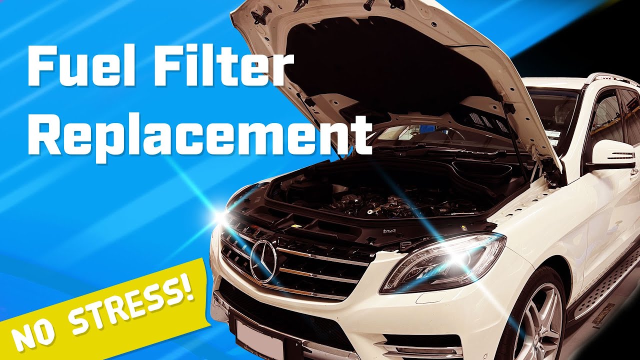 How to Replace Fuel Filter on Mercedes ML 350 Diesel (W166 OM642) | EASY Step-by-Step DIY!