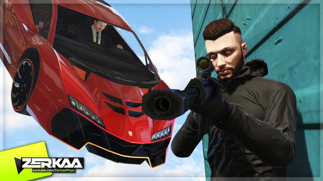 SNIPERS VS SPINNING CARS (GTA 5 Funny Moments)