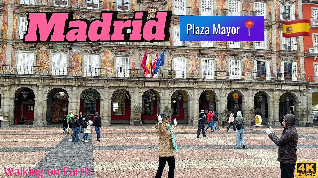 Feel the Soul of Madrid 🇪🇸 Puerta del Sol to Plaza Mayor Walk | Madrid Walking Tour (4K/60fps) 🇪🇸