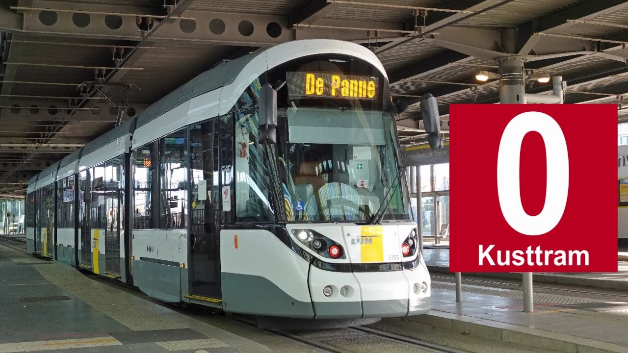 CAF Urbos 100 N°6155 - Kusttram entre Zwarte Kiezel et Oostende Station - Réseau De Lijn - Belgique