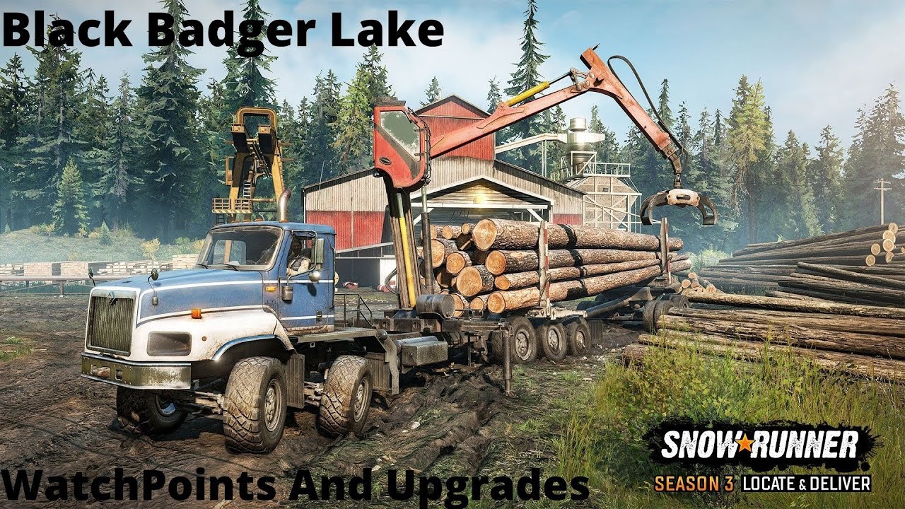SNOWRUNNER SEASON 3 (BLACK BADGER LAKE) WISCONSIN REGION WATCHPOINTS AND UPGRADES