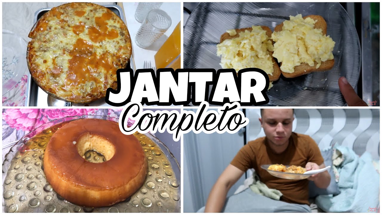 JANTAR COMPLETO (entrada, prato principal e sobremesa)