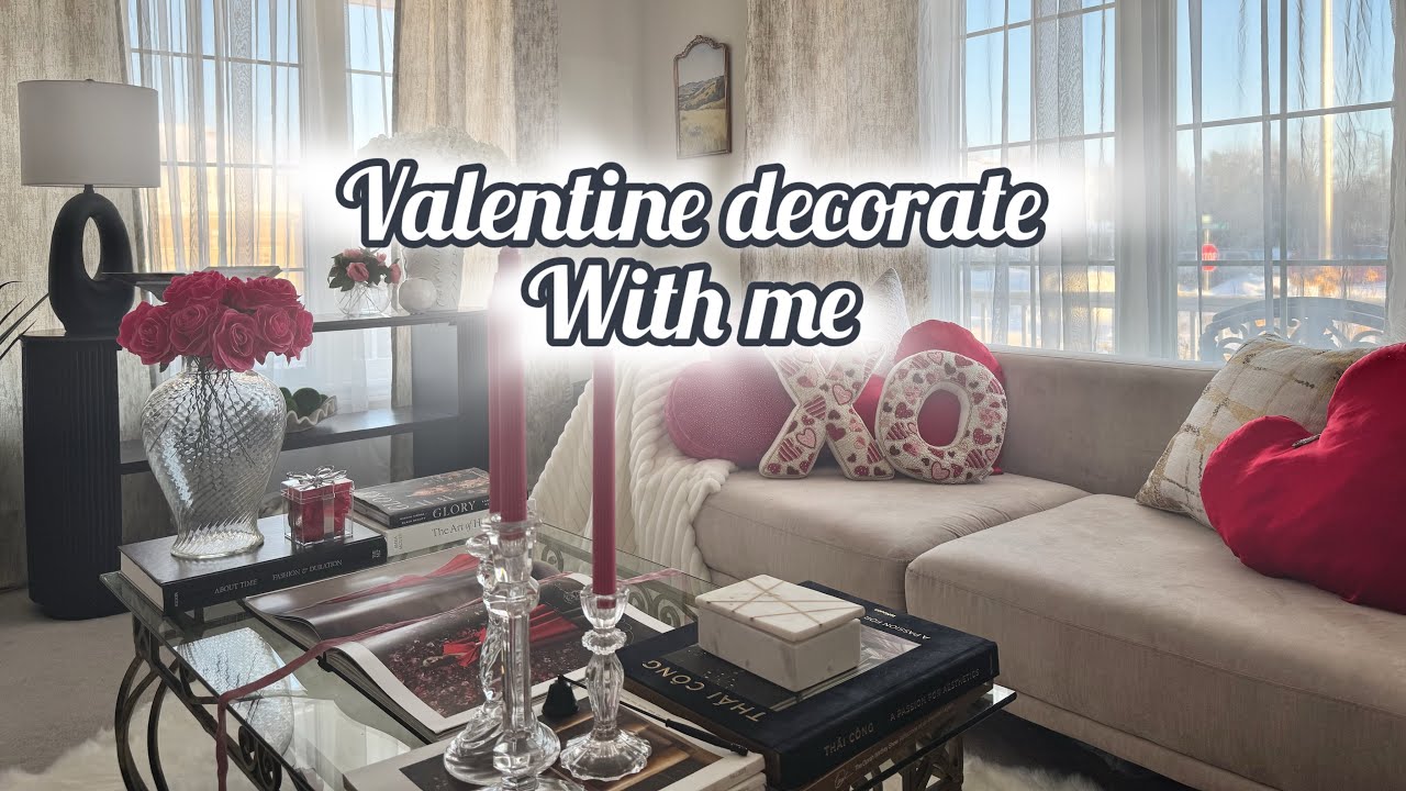 #valentine#livining room valentine decor #lux valentine #elegant valentine decor ￼