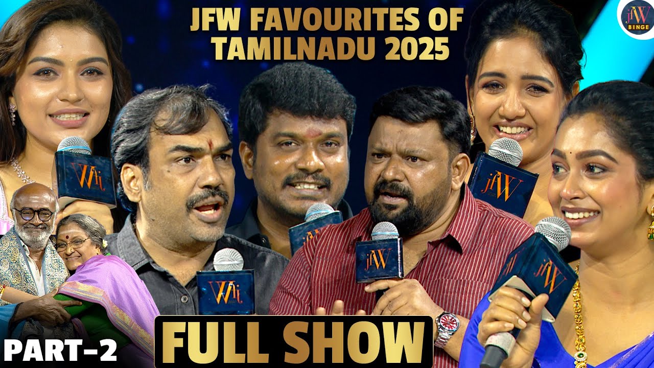 JFW Favourites Of Tamilnadu 2025 Full Episode| Manikandan| Rangaraj Pandey| Gobinath| Amir Pavni