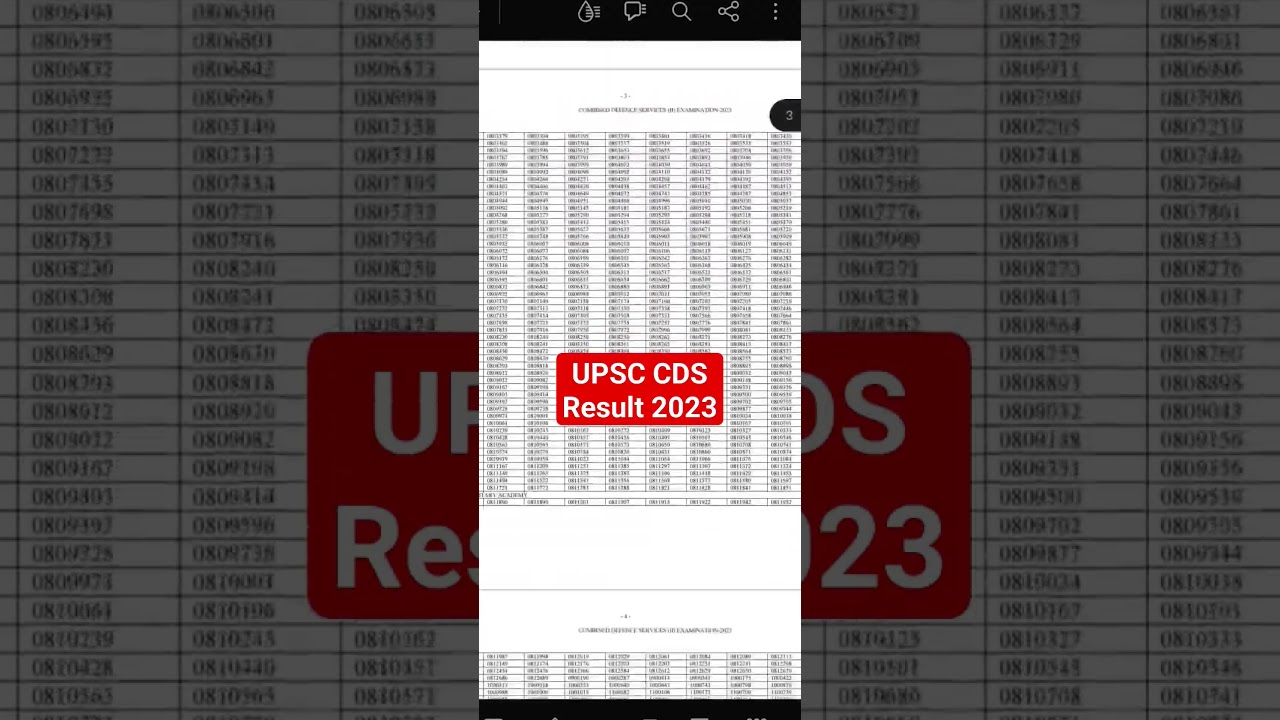 UPSC CDS 2 Result Kaise Check Kare | UPSC CDS 2 Result Download | Direct Link
