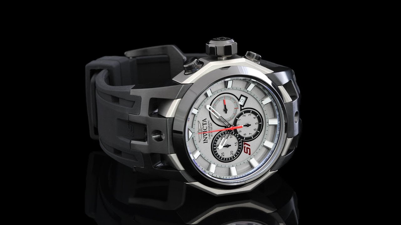 Invicta 16812 S1 Rally 50mm Swiss Chronograph w Steel & Titanium Case