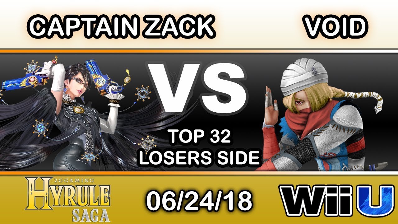 Hyrule Saga - Captain Zack (Bayonetta) Vs. CLG | VoiD (Sheik) Top 32 Winners Side - Smash 4