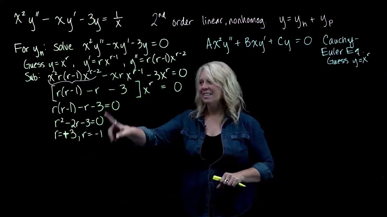 Nonhomogeneous Cauchy-Euler Equation