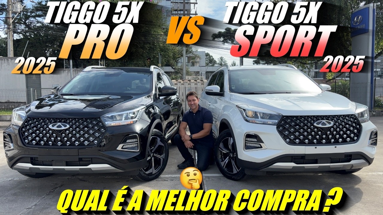 TIGGO 5X PRO 2025 vs TIGGO 5X SPORT 2025. NOVO PREÇO - Qual é a melhor compra do momento?