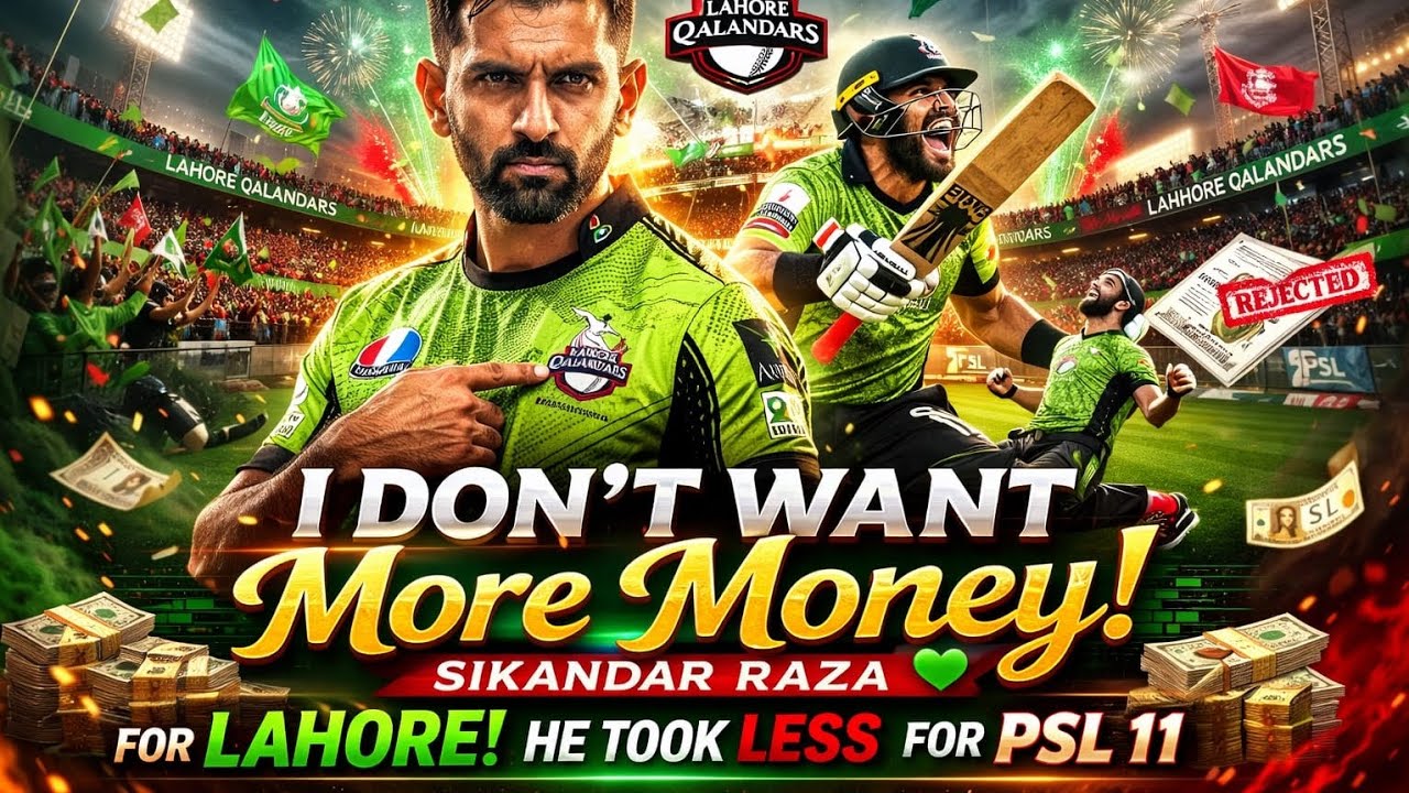 Why Did Sikandar Raza Reject $100,000 From Lahore Qalandars? 😳 PSL vs Money Loyalty Story!