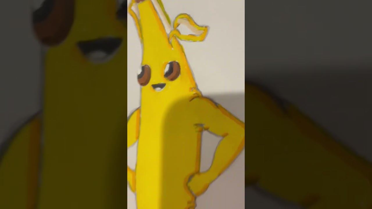 Drawing the Peely Skin from Fortnite