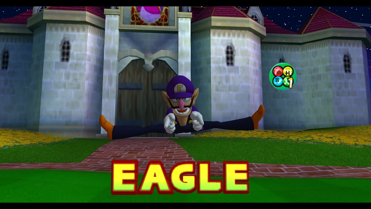 Mario Golf: Toadstool Tour Peach's Castle Grounds 3 player Netplay 60fps