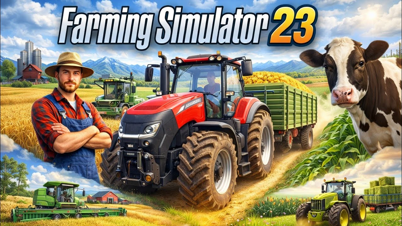ULTIMATE FARMING/WORKING THE FIELD REAL/EXPRIENCE GAME 🎮/FARMING SIMULATOR 23/ 1ST GENERATION FARM