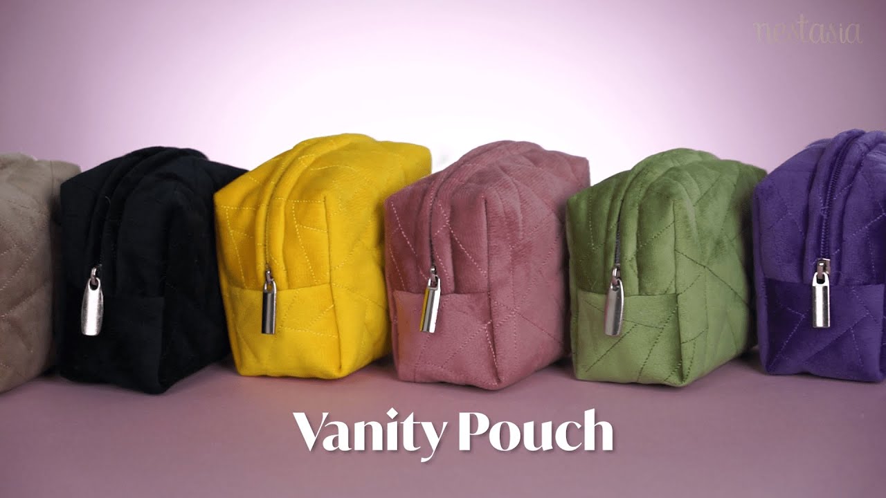 Lush Pouch Set of 3 | Multipurpose Vanity Bags in Vibrant Colors | Make Organizing Special