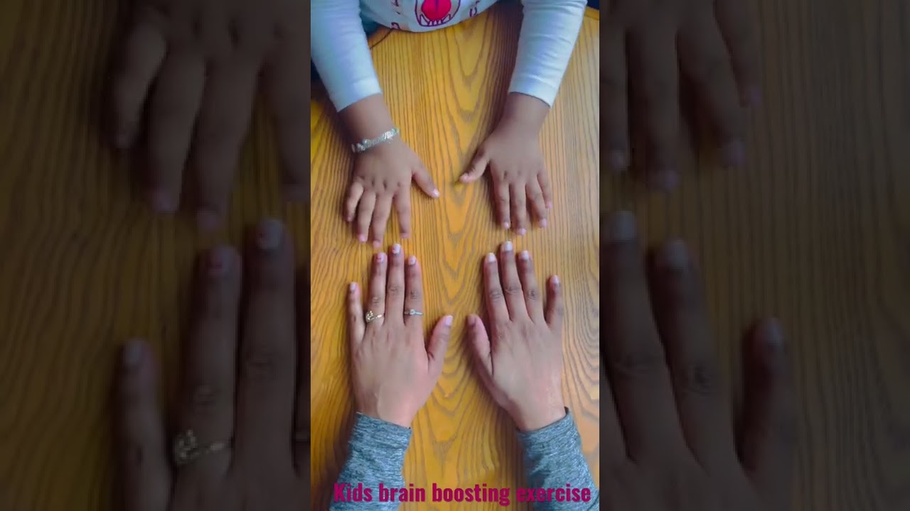 Kids brain boosting exercise |Hand movement coordination | 3 year old kid | Little high five 🙌