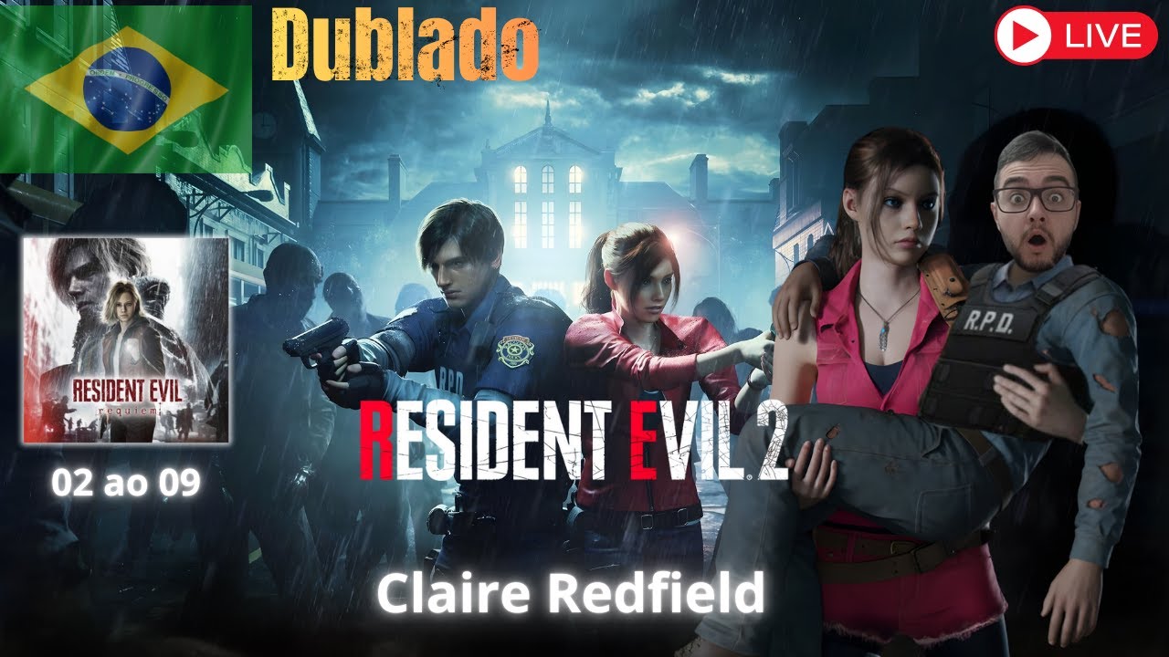 Resident Evil 2 Remake PTBR - Primeira vez jogando com a Claire Redfield | Do RE2 ao RE9 - PC