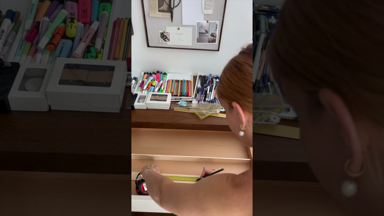 Home Office Makeover Part 3: DIY Schubladen-Organizer ✨ | #shorts #homeoffice #organisation