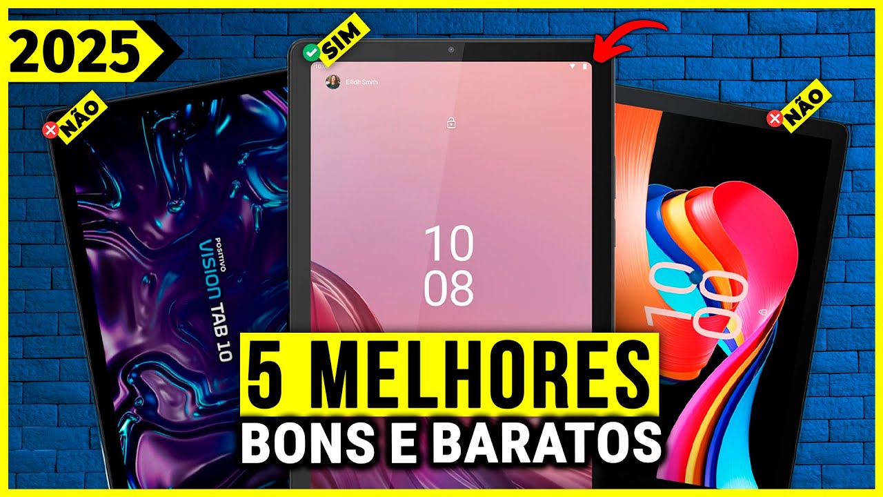 Os 5 Melhores Tablets Baratos Por Menos De R$1.000 Em 2025!