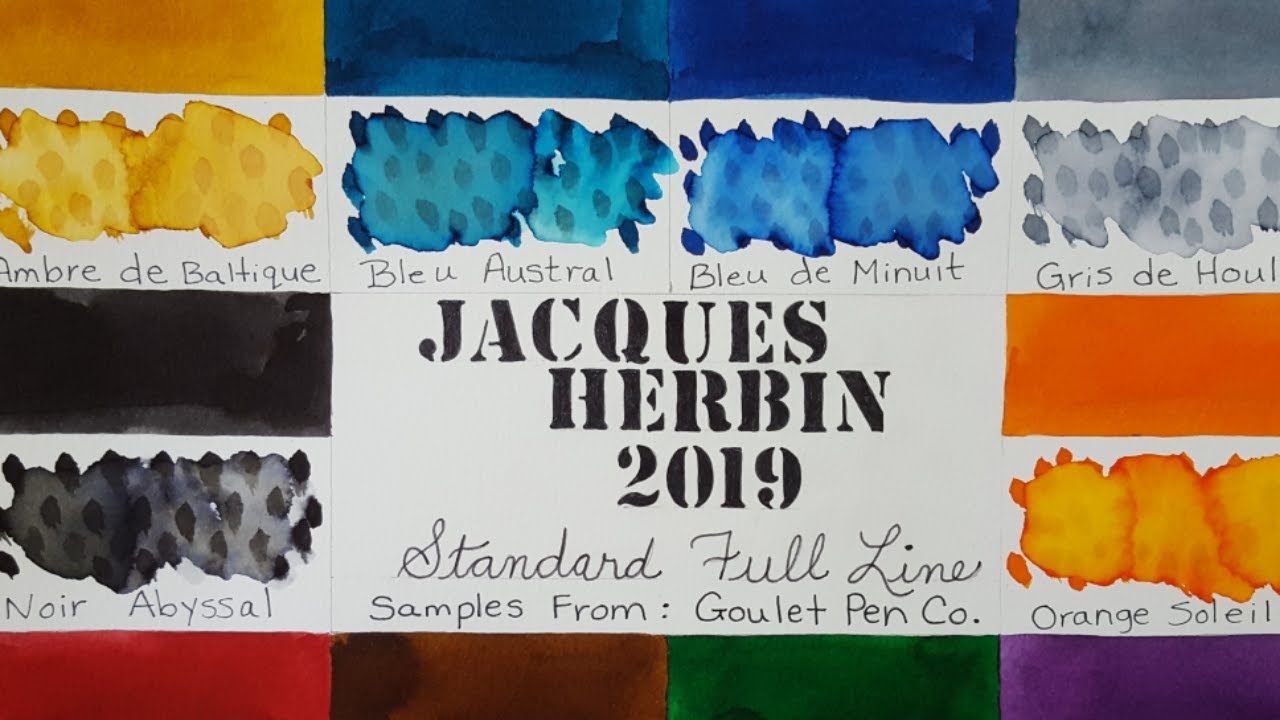Jacques Herbin - Premium Fountain Pen Ink Collection - Standard Full Line - Intro