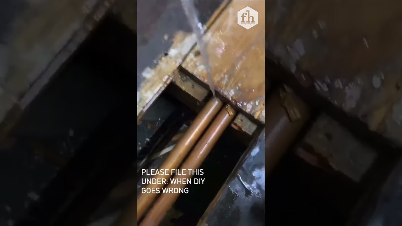 Plumbing DIY Fail #Fails #Plumbing #Shorts #Whoops