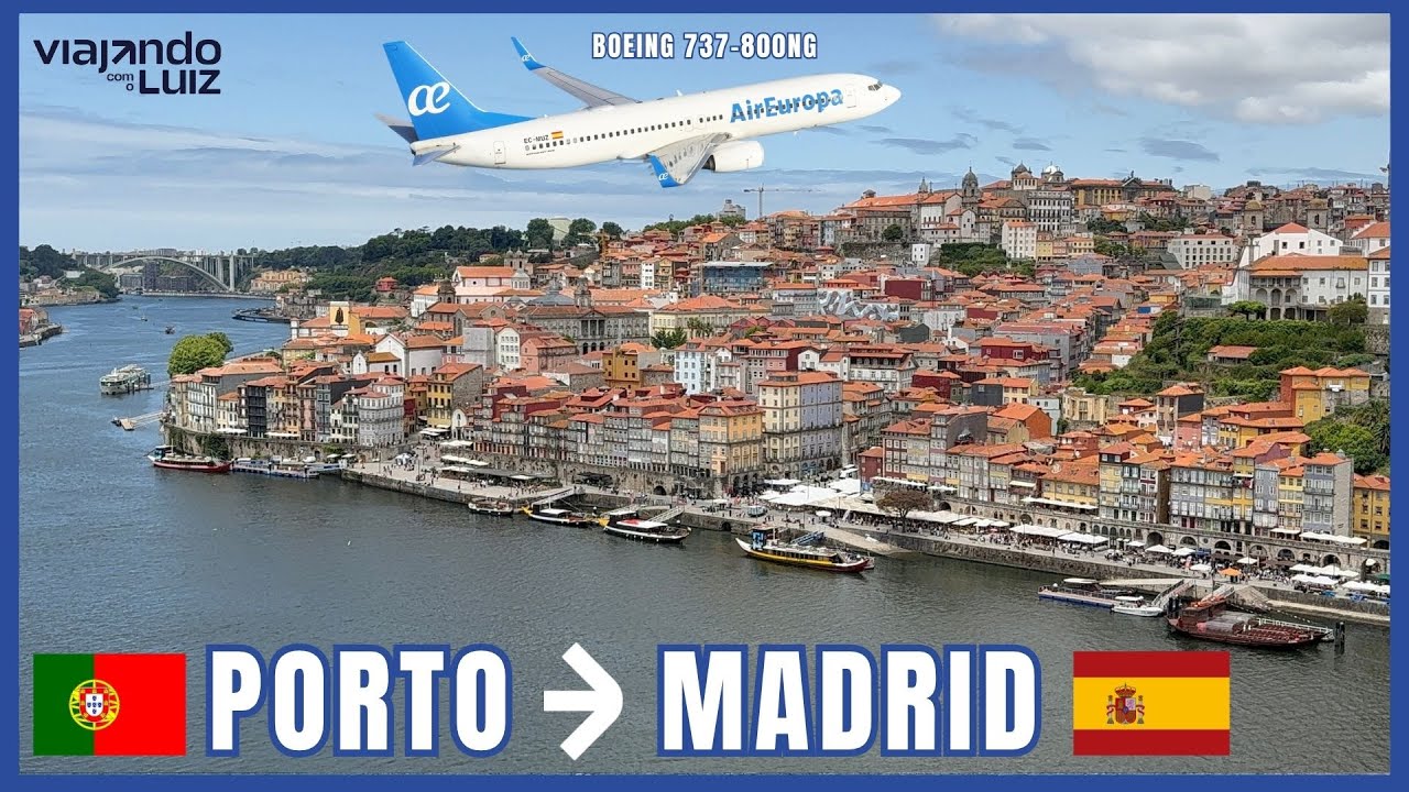 AEROPORTO DA CIDADE DO PORTO, VOANDO PARA  MADRID COM AIR EUROPA