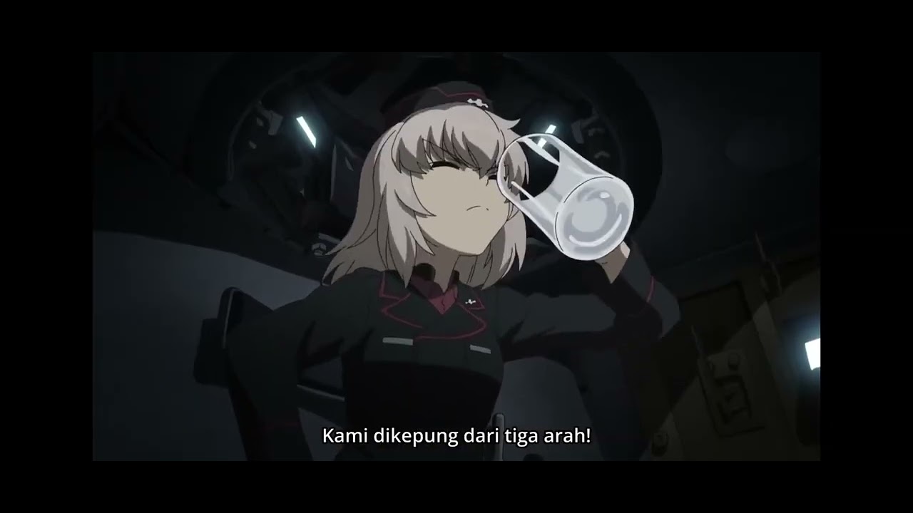 Girls Und Panzer Das Finale 4 - Erika Drink Beer