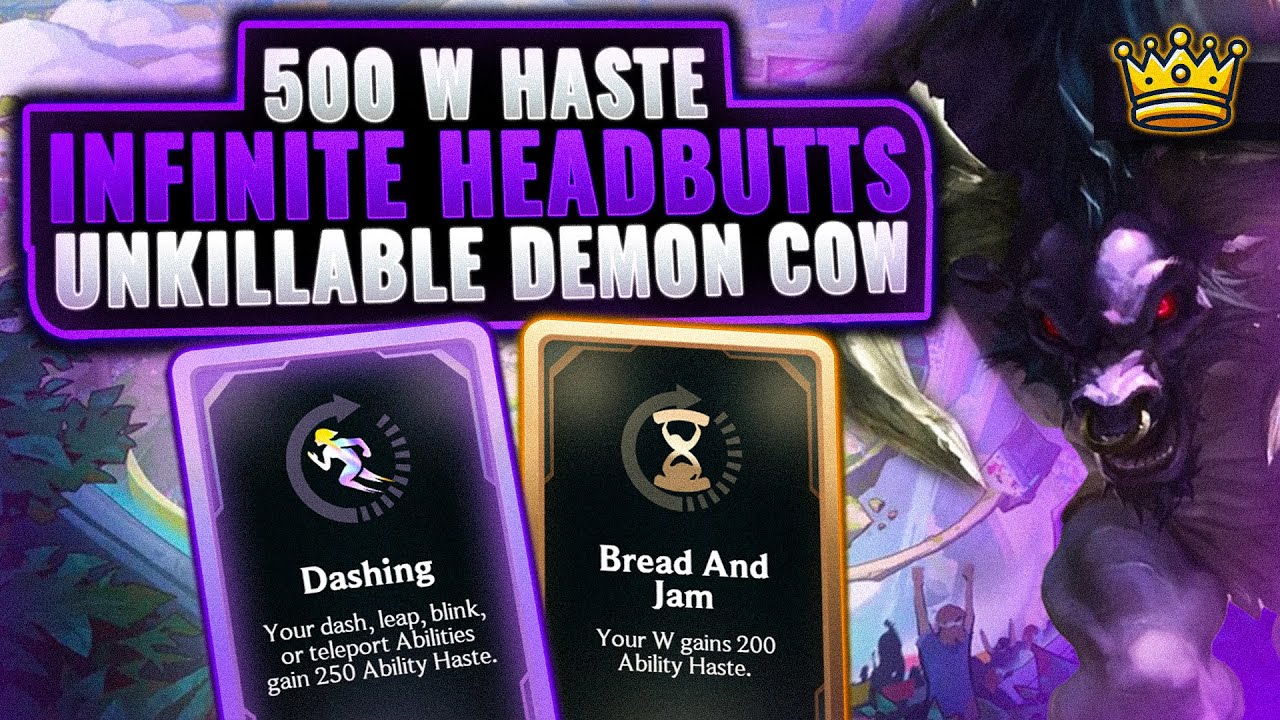 18k HP with 0 Cooldown Headbutts: Unkillable Demon Cow Build | League Arena Gameplay