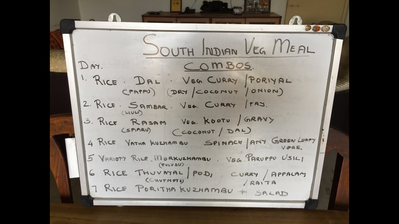 South Indian Veg Meal Combos