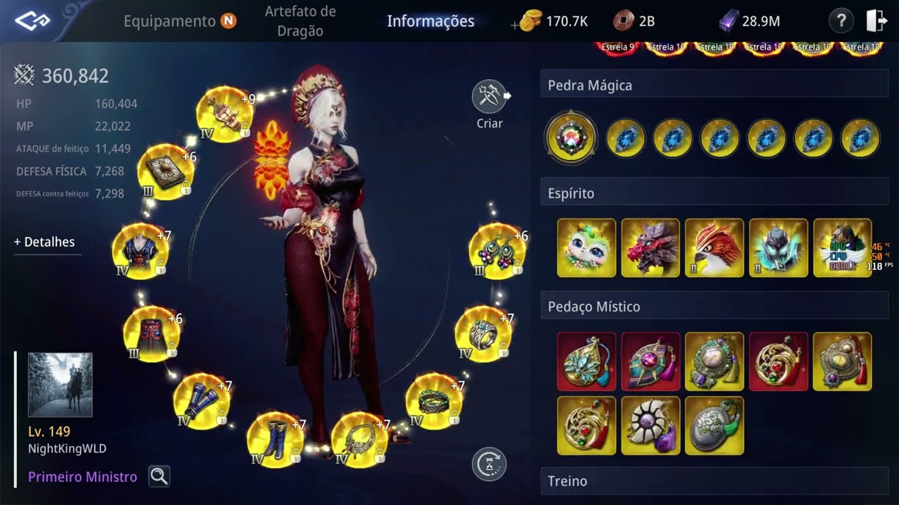 NightKingWLD Level 149 Darkist 360k