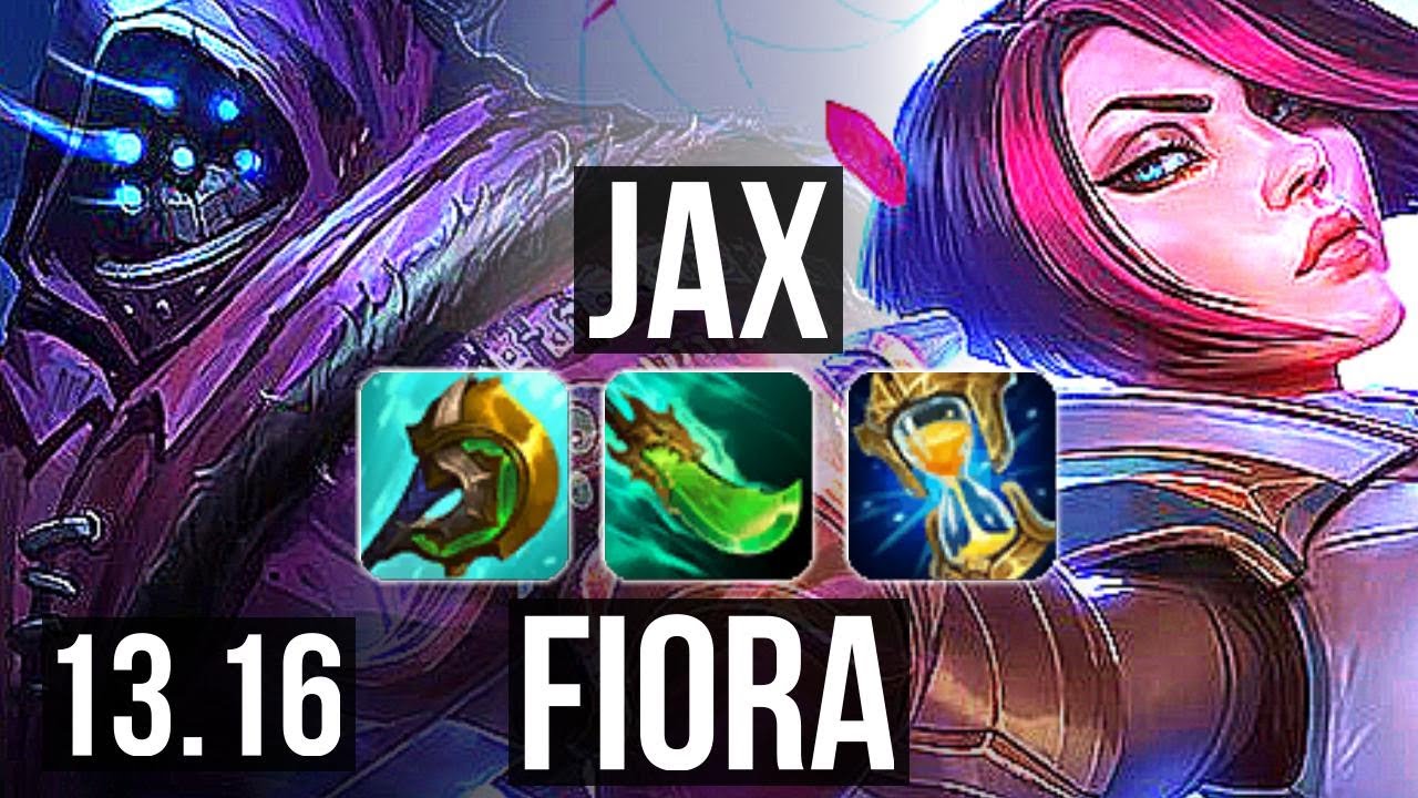 JAX vs FIORA (TOP) | 3.0M mastery, 9 solo kills | EUW Master | 13.16