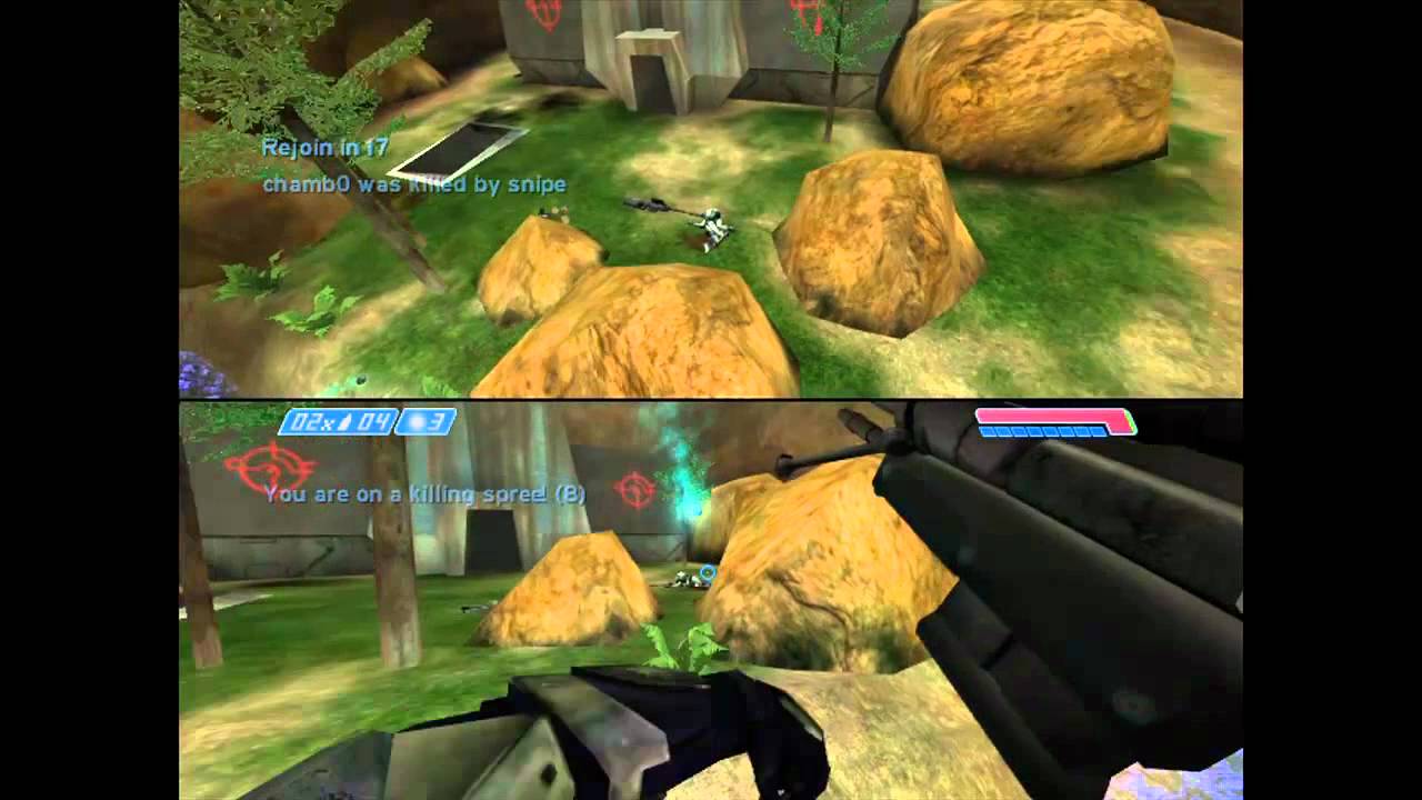 halo 1 split screen chamb0vsnipe 1