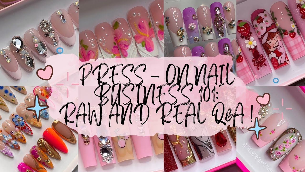 Press-On Nail Business 101: Raw & Real Answers! I answered your questions from Instagram💅🏼🫧